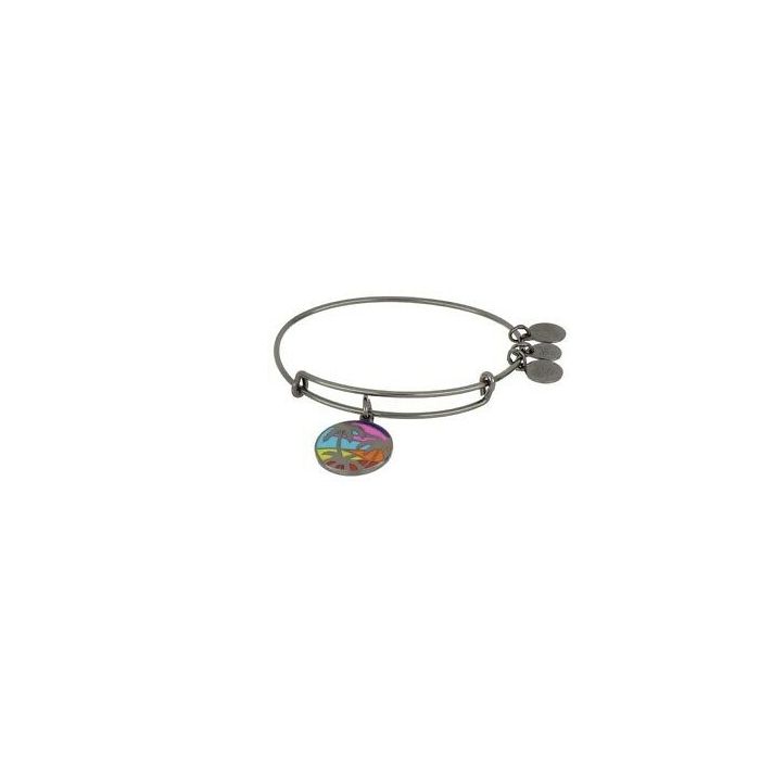 Caribbean Palm Tree Charm Bangle Bracelet