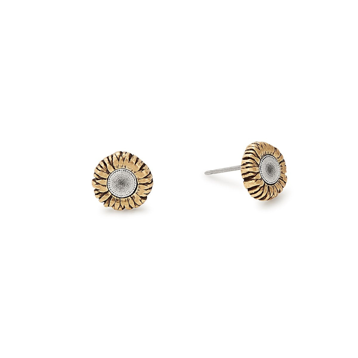 Sunflower Stud Earrings, Rafaelian Gold, Alex and Ani