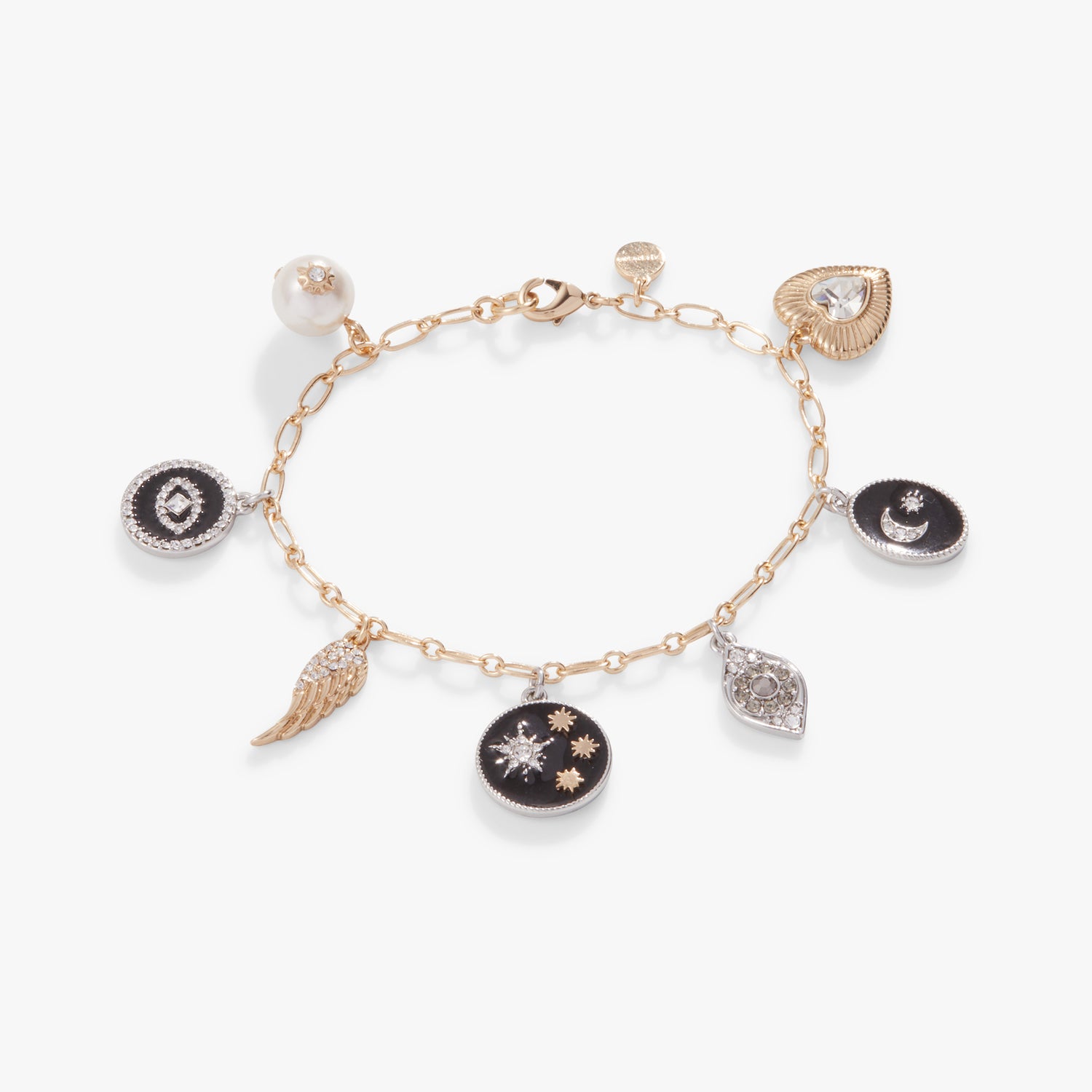 Multi-Charm Celestial Chain Bracelet