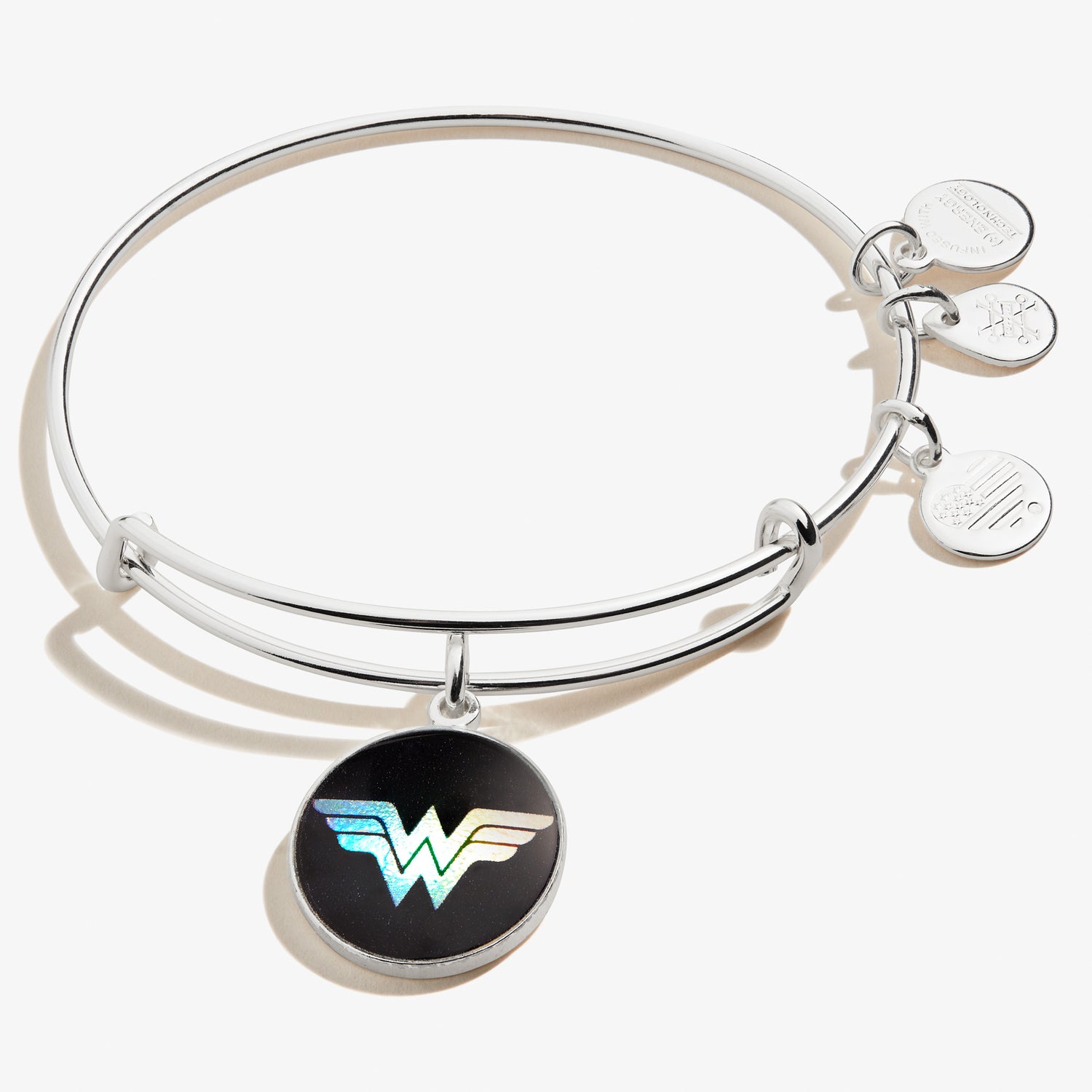 Wonder Woman™ Logo Charm Bangle