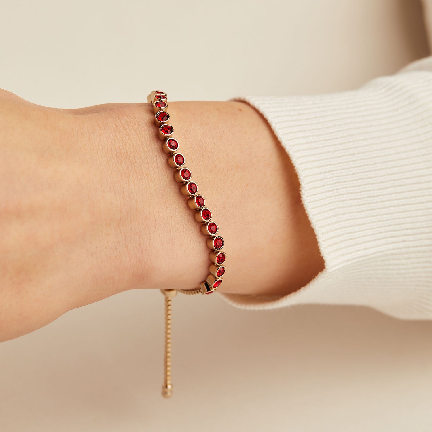 Bolo Tennis Bracelet, Ruby