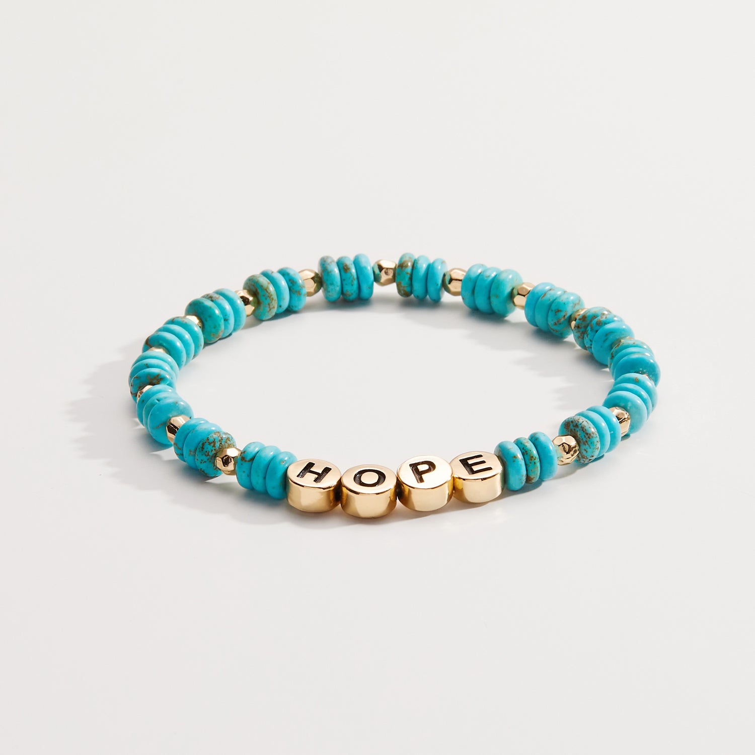 'Hope' Turquoise Stretch Bracelet