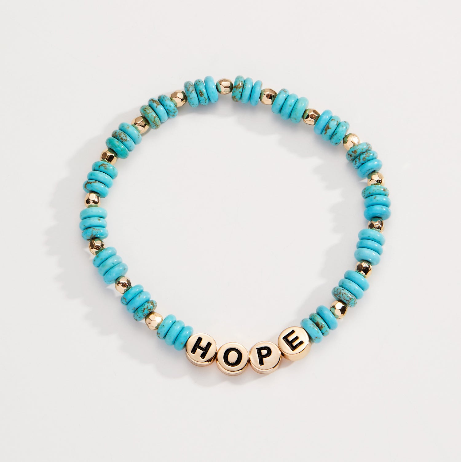 'Hope' Turquoise Stretch Bracelet