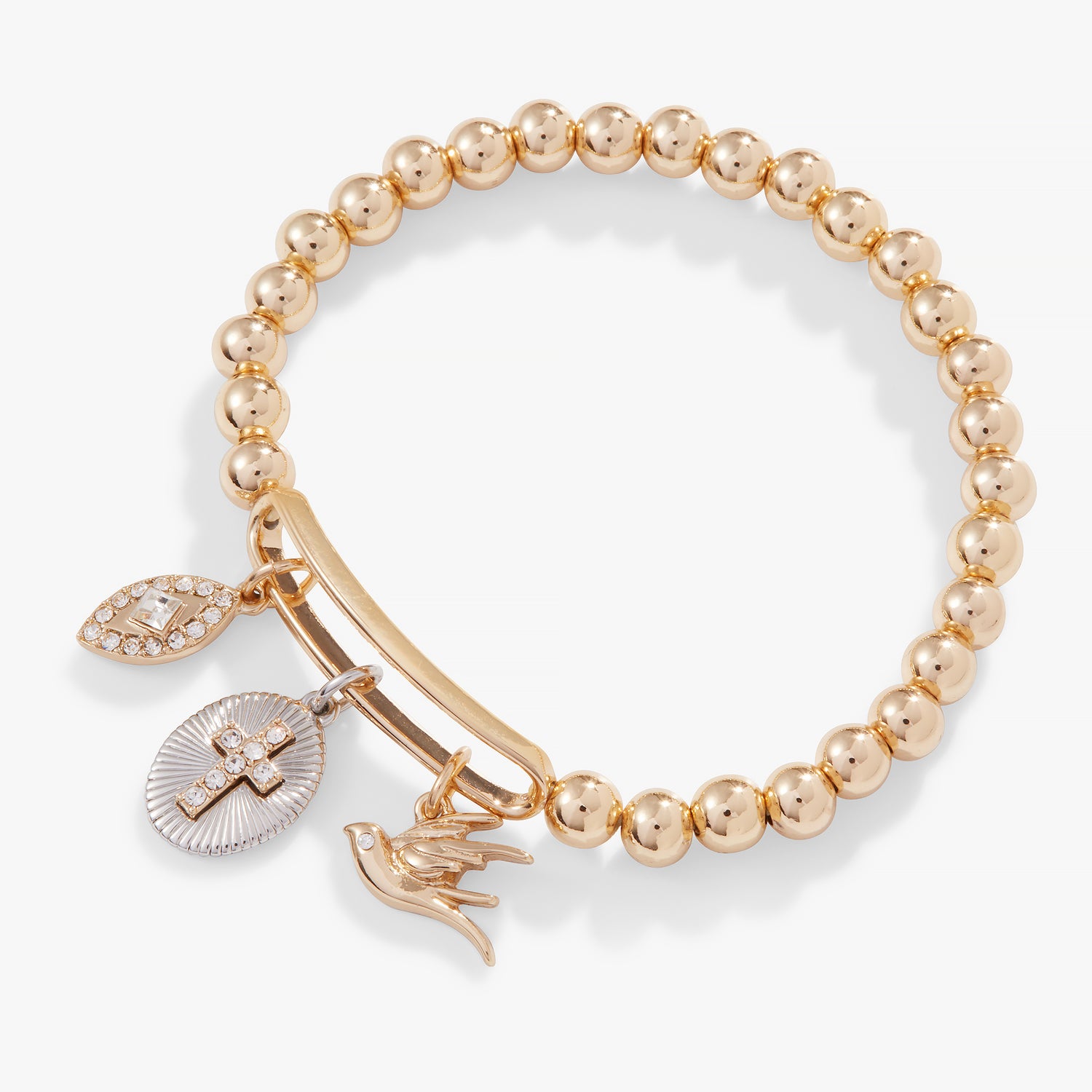 Pavé Cross Stretch Bracelet