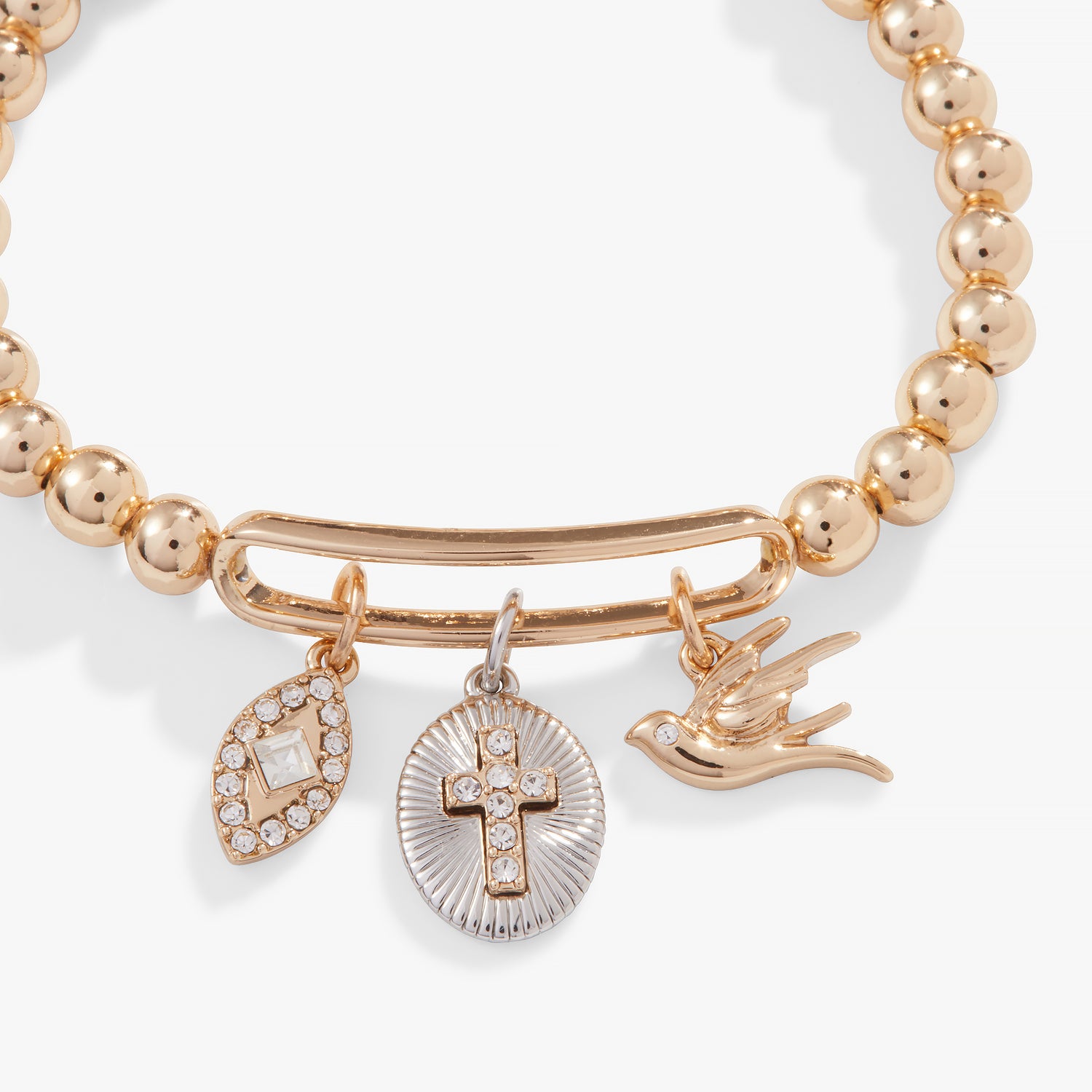 Pavé Cross Stretch Bracelet