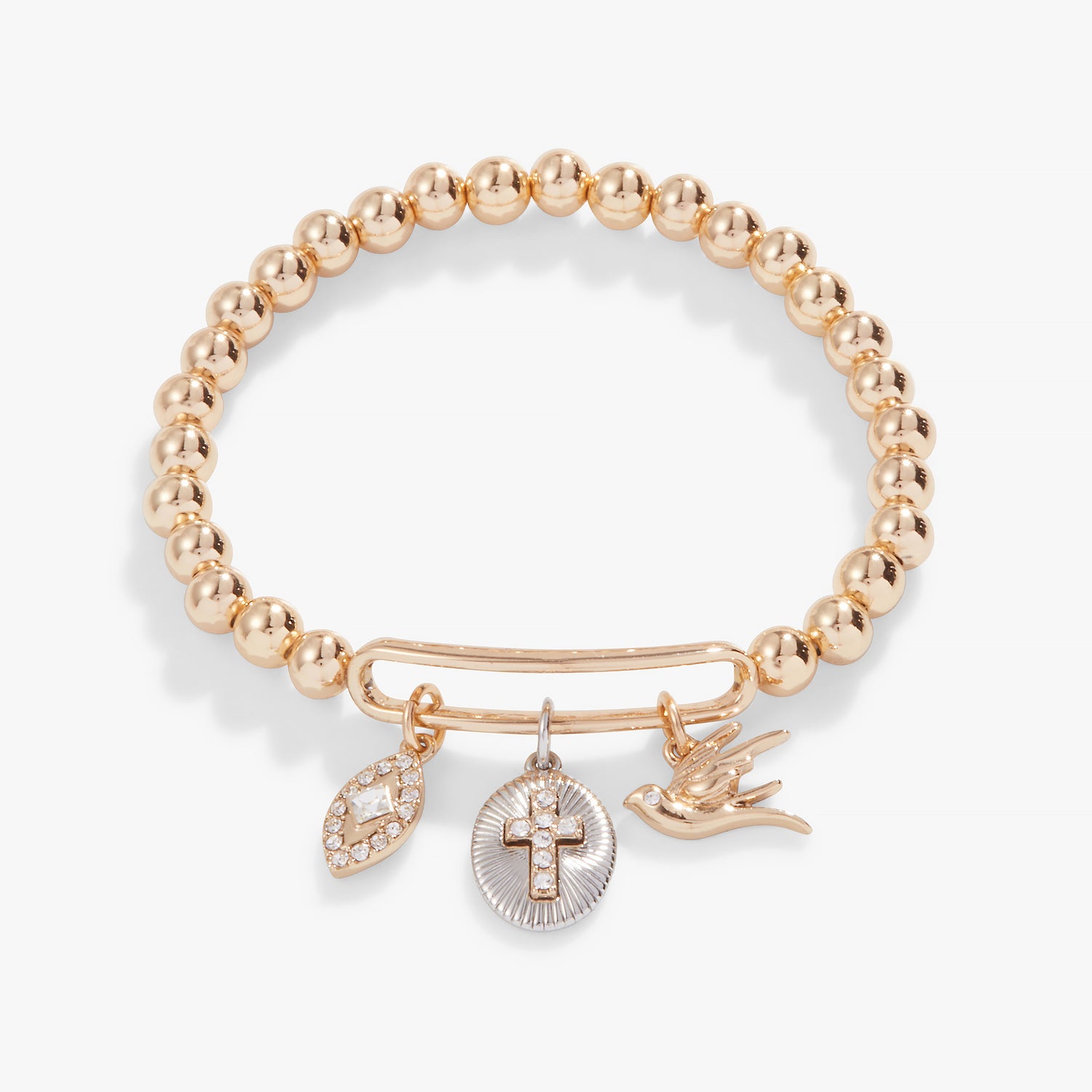 Pavé Cross Stretch Bracelet