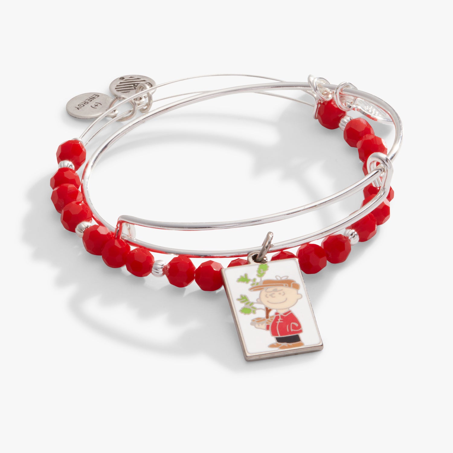 Peanuts™ Charlie Brown Christmas Tree Charm Bangle, Set of 2