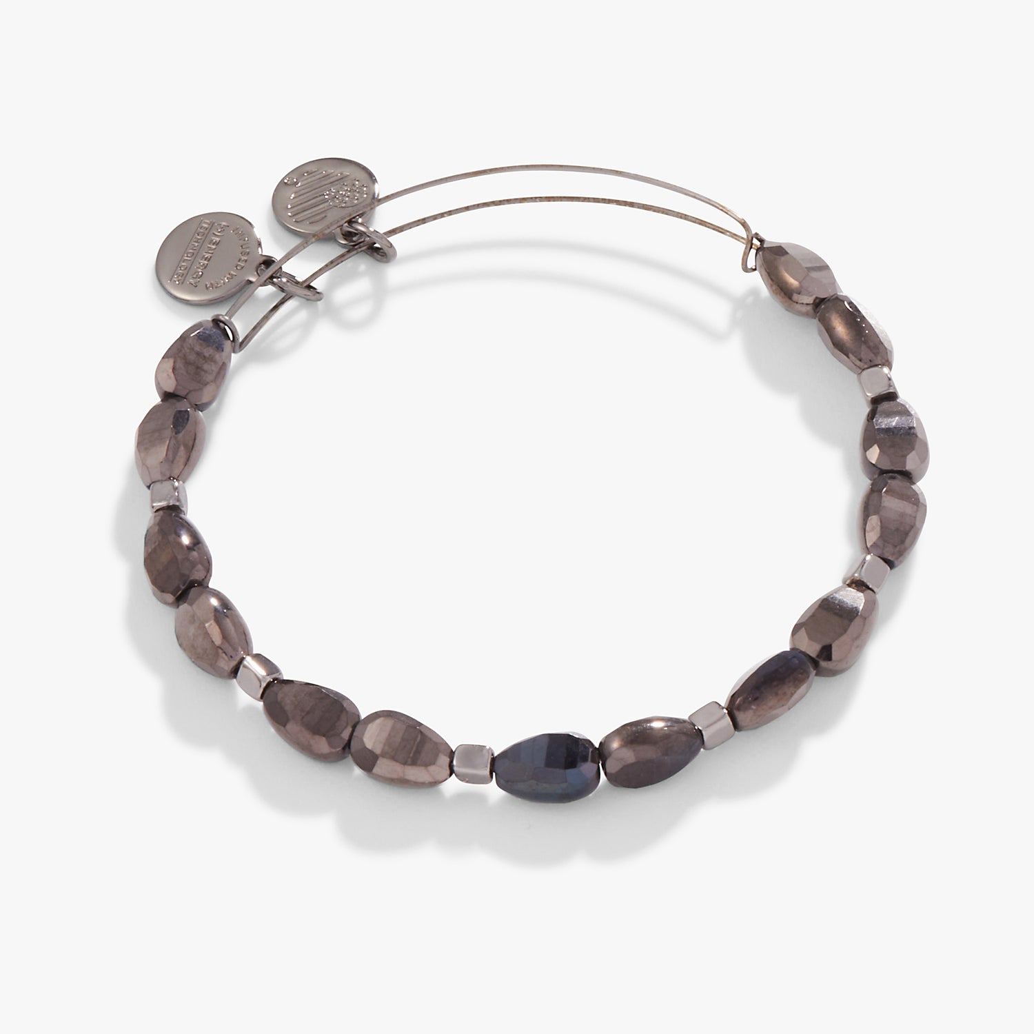 Radiant Beaded Bangle, Onyx