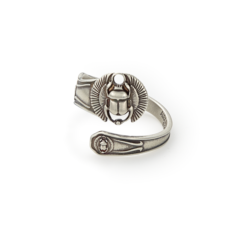 Scarab Spoon Ring